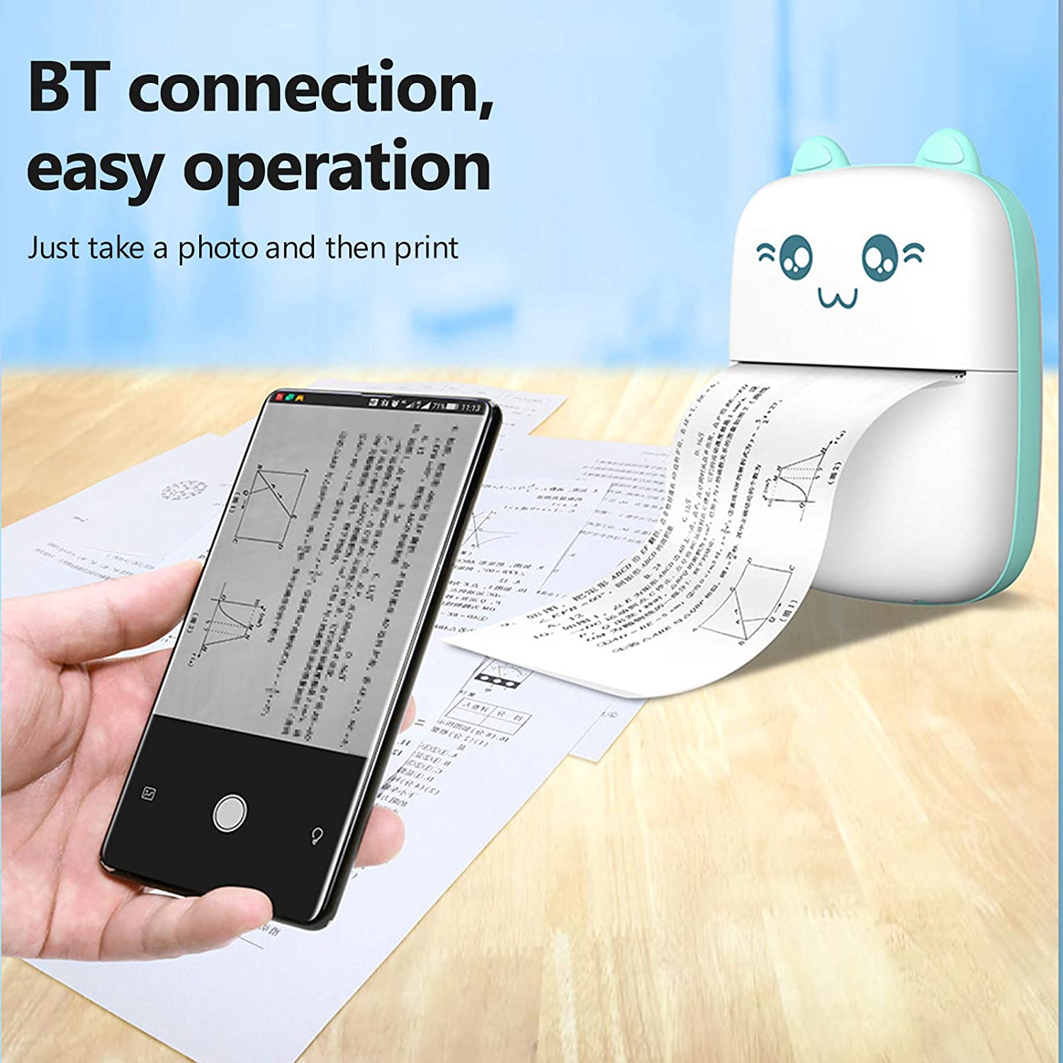 Portable Mini Pocket Printer BT Thermal Printer - Kbr Express