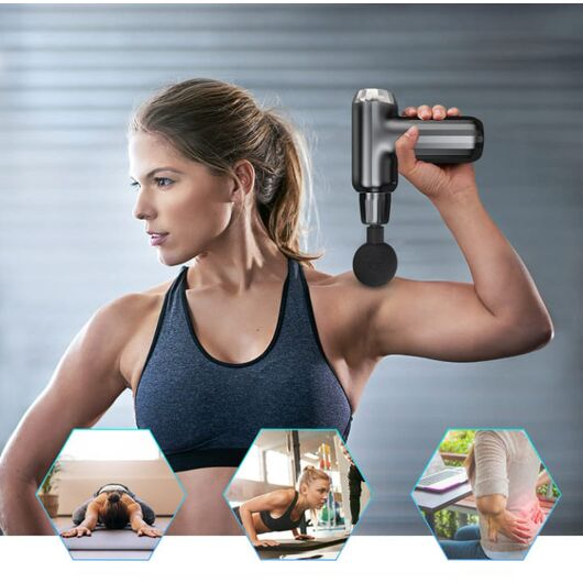 Muscle Massage Gun with 4 Heads FH-820 - Kbr Express