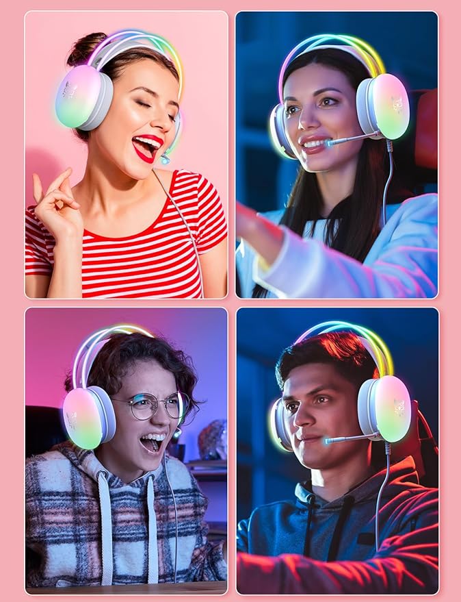 Rainbow Gaming Headphones - Kbr Express