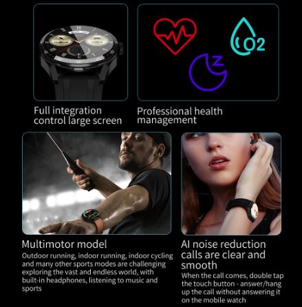 2 In 1 HI-FI Wireless Earphones Men Smart Watch - Kbr Express